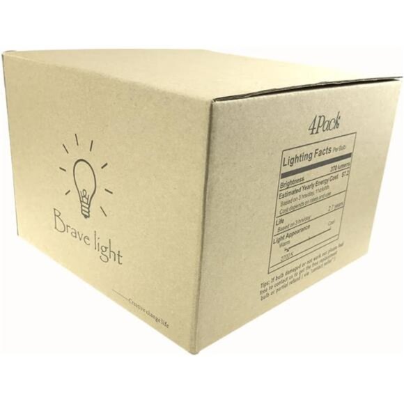 Vintage Edison Bulb,Large Round Edison Antique Light Bulbs-G30/G95 120V - Picture 7 of 8